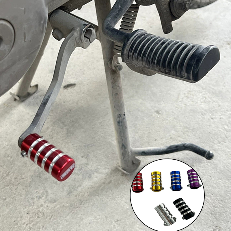 Motorcycle Gear Protection - 1 個ユニバーサルオートバイギアシフトシフターレバーフットパッドペダルゴムカバーモトスタートフットペグパッドオートバイアクセサリー