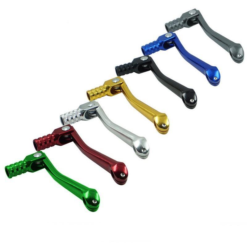 Motorcycle Gear Shift - 1個入り オートバイ折りたたみ式アルミ製ギアシフトレバー ユニバーサル 10-11mm 50/110/125/150/250cc ATV