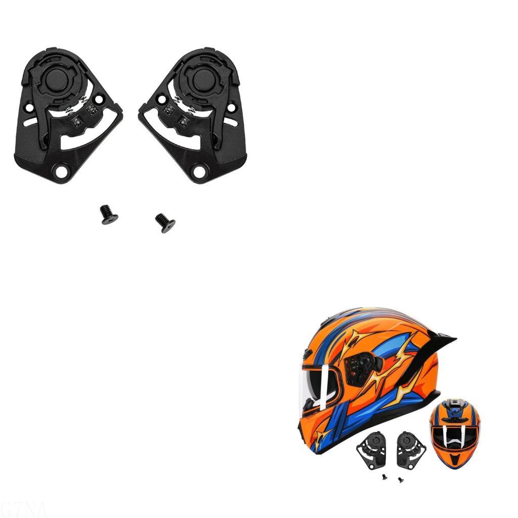 Motorcycle Gear Helmets - G7NA フェイスシールドフロントガラスバイザーベースバイクヘルメットアクセサリー 350 360D RC3 ヘルメットバイザーギアベースプレート