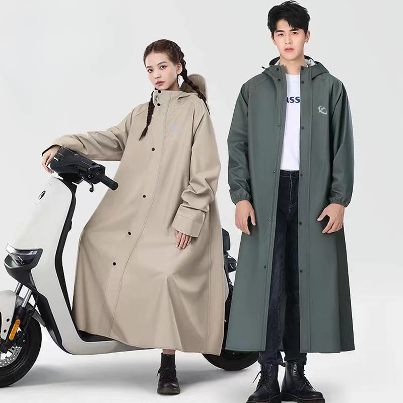 長くて厚いバイク用レインコート、防水ライディングギア、男女兼 - Motorcycle Gear Women のレビューと価格