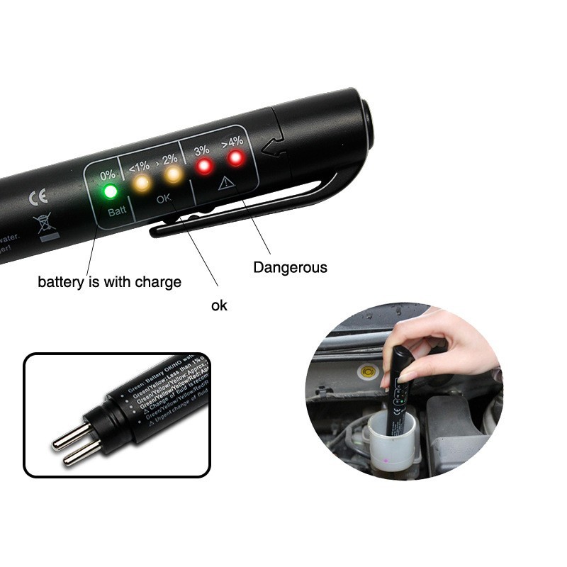 ブレーキ液テストペン 5 ギア LED インジケーターライト - Motorcycle Gear Testing のレビューと価格