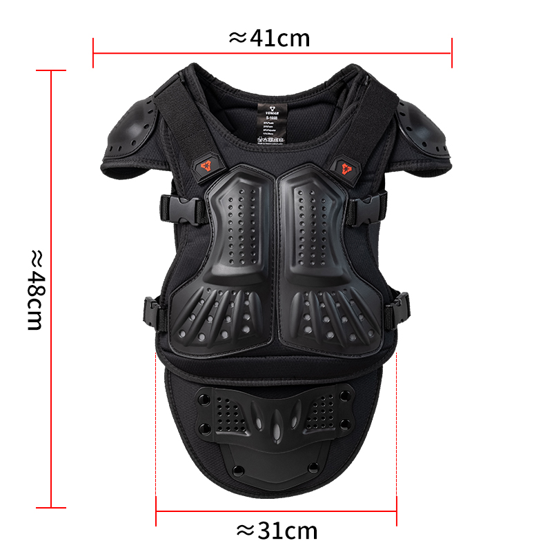 子供用バイク乗車用ボディアーマー キッズモトクロスバックベス - Motorcycle Gear Vest のレビューと価格