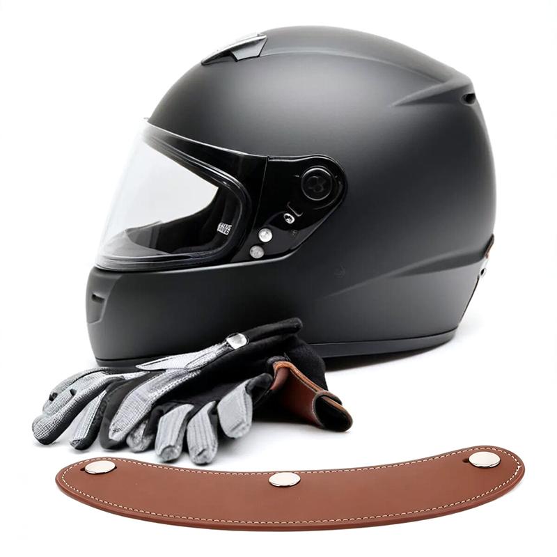 レトロ3ピンヘルメットバイザーブリム、スコーター・バイク・オ - Motorcycle Gear Helmets のレビューと価格