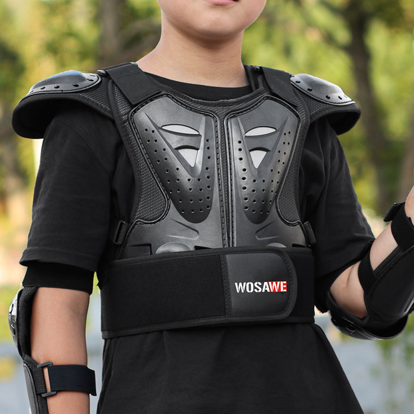 WOSAWE キッズ用バイク保護ギアセット、モトクロス・オフ - Motorcycle Gear Vest のレビューと価格