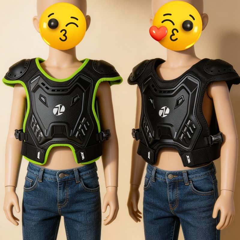 子供用オートバイアーマーベスト、モトクロス、MTB、BMX、 - Motorcycle Gear Vest のレビューと価格