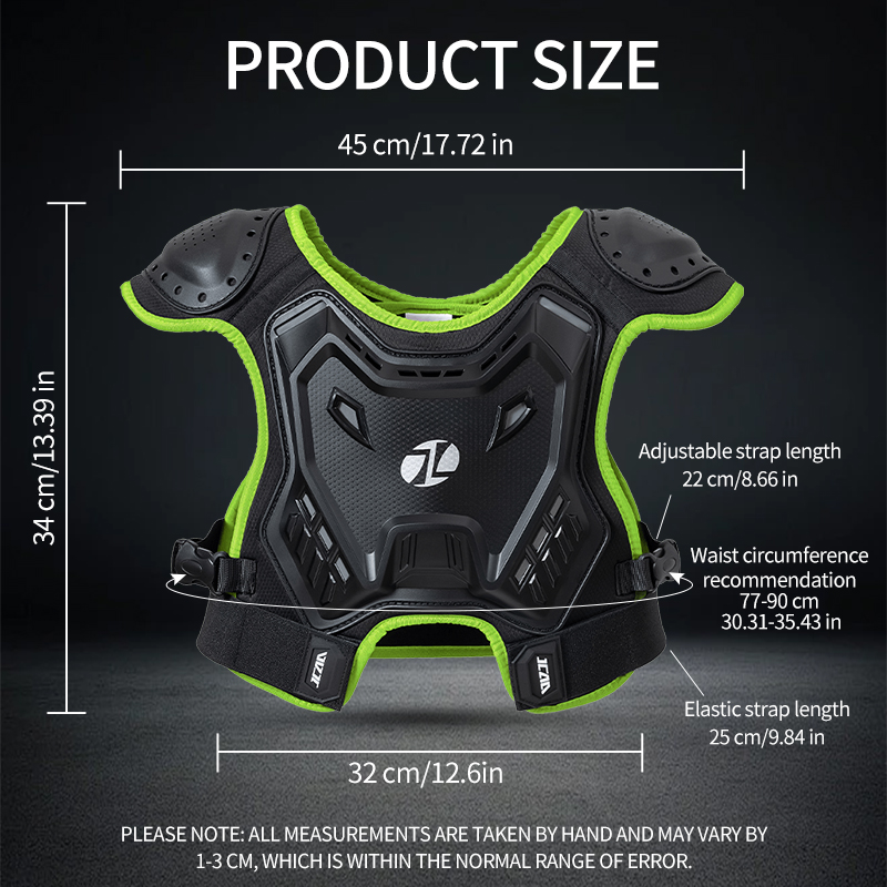 子供用オートバイアーマーベスト、モトクロス、MTB、BMX、 - Motorcycle Gear Vest のレビューと価格