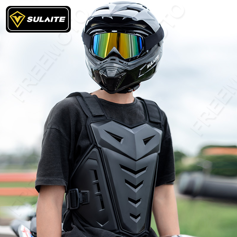 Sulaite-モトクロスボディアーマー,オートバイのジャケ - Motorcycle Gear Vest のレビューと価格