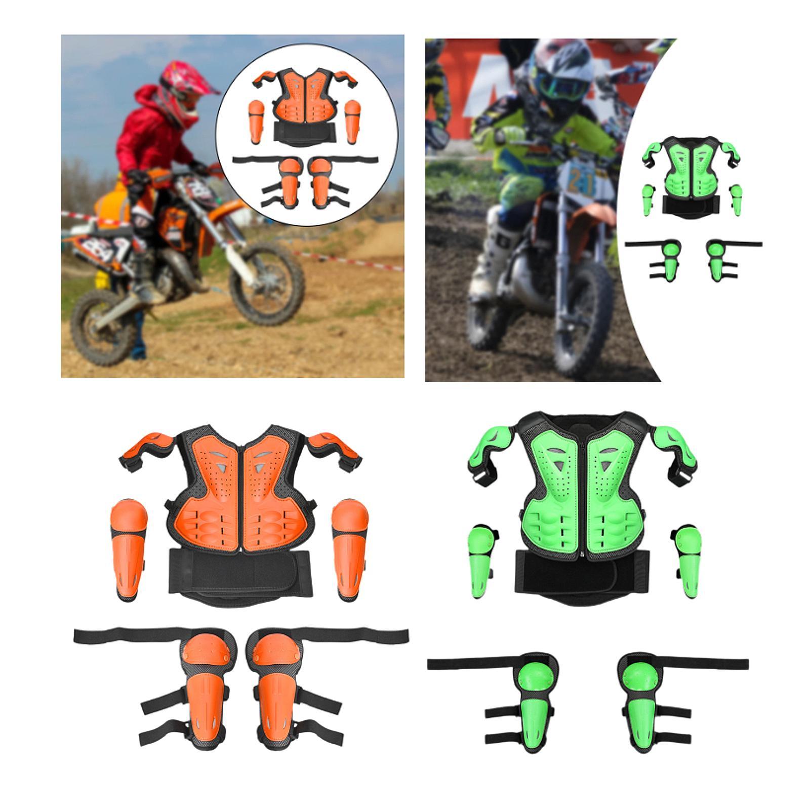 子供用バイクモトクロスギアセット、防具ベスト、胸部・脊椎・背 - Motorcycle Gear Vest のレビューと価格