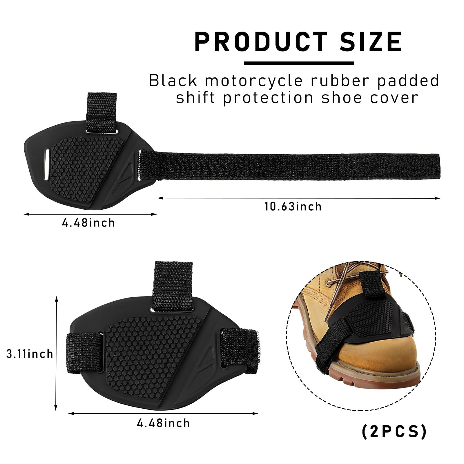 ハニカム滑り止めギアシフトシューパッド、オートバイシフトレバ - Motorcycle Gear Shift のレビューと価格