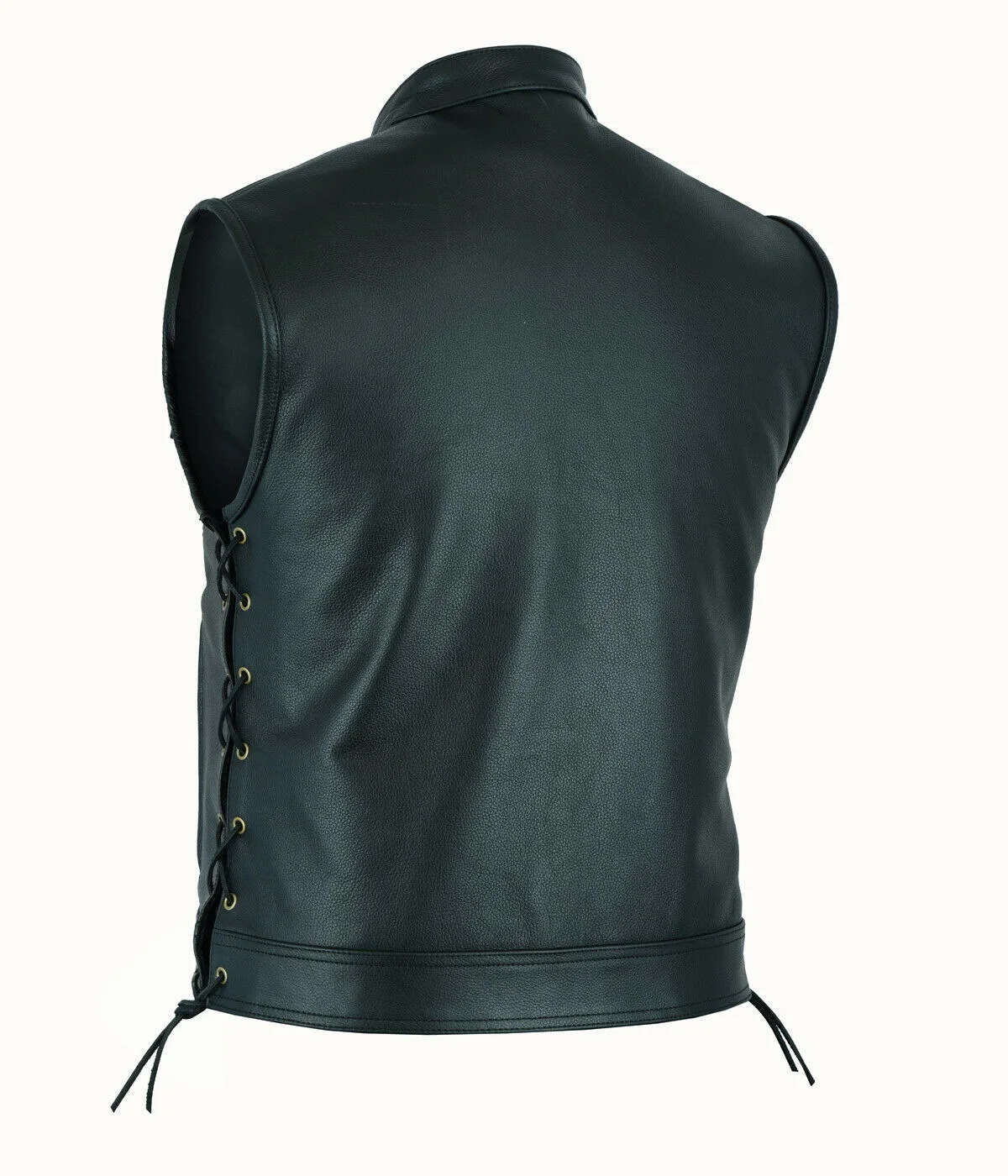 ベストレザーパンクファッションカジュアルコートオートバイベス - Motorcycle Gear Vest のレビューと価格
